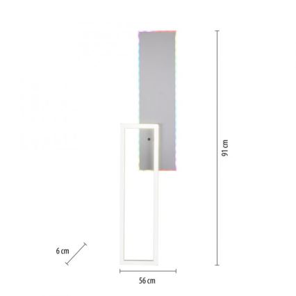 JUST LIGHT. 11326-95 - LED RGBW Zatemnitvena stropna svetilka RENDA LED/31W/230V 2700-5000K + Daljinski upravljalnik