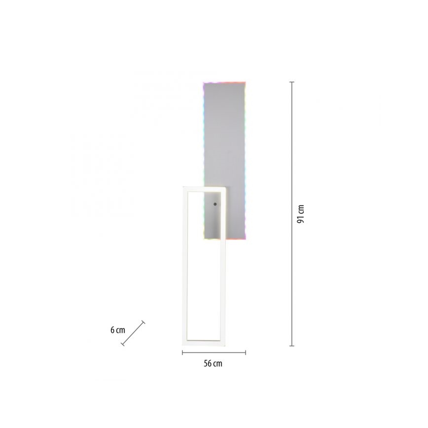 JUST LIGHT. 11326-95 - LED RGBW Zatemnitvena stropna svetilka RENDA LED/31W/230V 2700-5000K + Daljinski upravljalnik