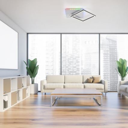 JUST LIGHT. 11327-95 - LED RGBW Zatemnitvena stropna svetilka RENDA LED/31W/230V 2700-5000K + Daljinski upravljalnik