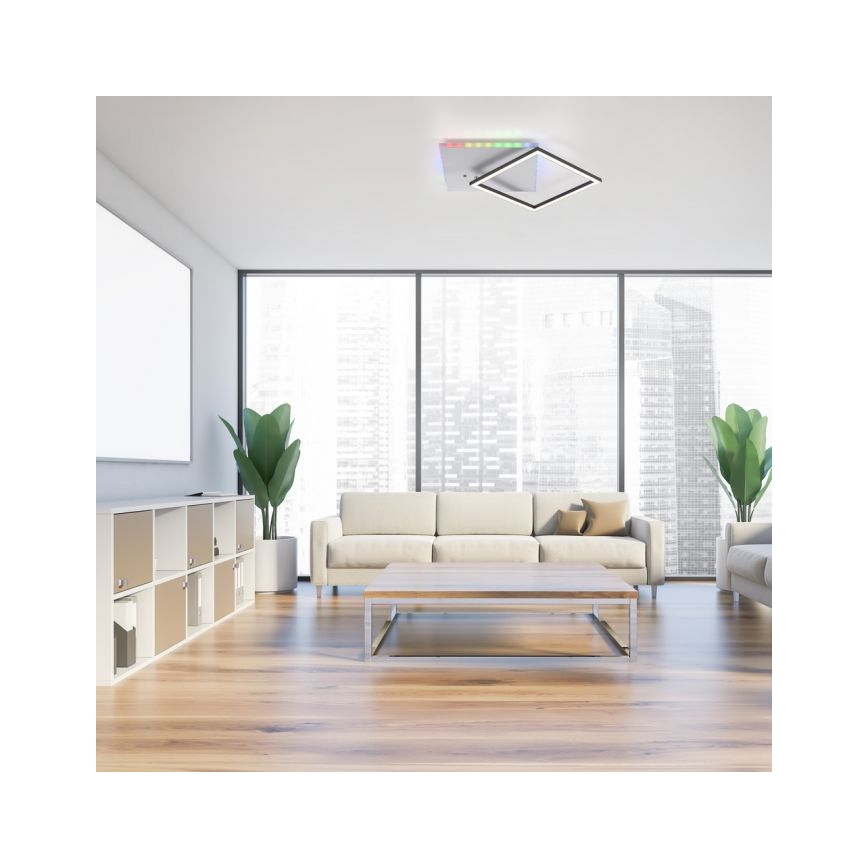 JUST LIGHT. 11327-95 - LED RGBW Zatemnitvena stropna svetilka RENDA LED/31W/230V 2700-5000K + Daljinski upravljalnik