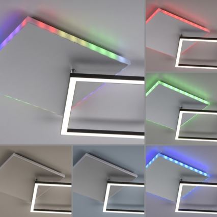 JUST LIGHT. 11327-95 - LED RGBW Zatemnitvena stropna svetilka RENDA LED/31W/230V 2700-5000K + Daljinski upravljalnik