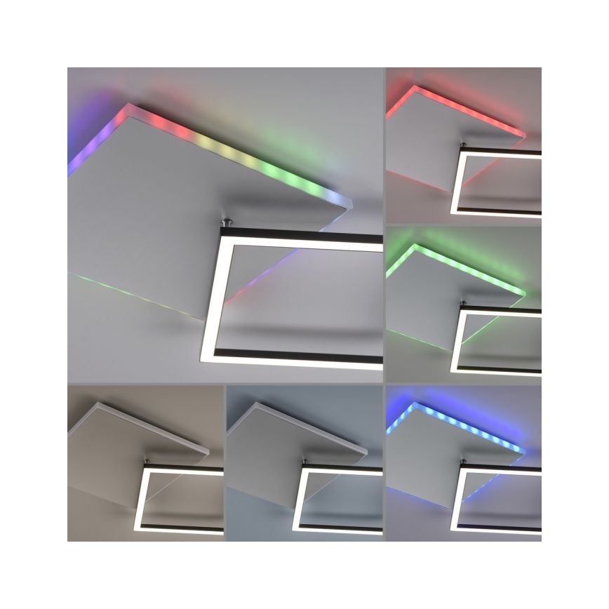 JUST LIGHT. 11327-95 - LED RGBW Zatemnitvena stropna svetilka RENDA LED/31W/230V 2700-5000K + Daljinski upravljalnik