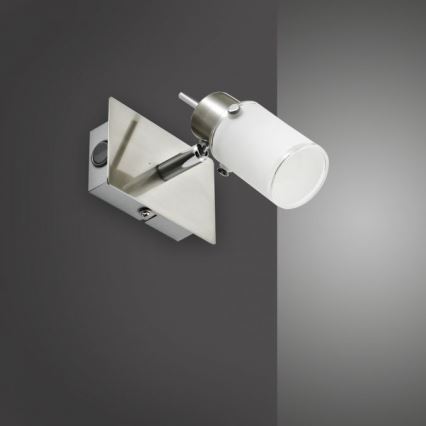 JUST LIGHT. 11931-55 - LED Stenski reflektor MAX 1xGU10/4W/230V mat krom