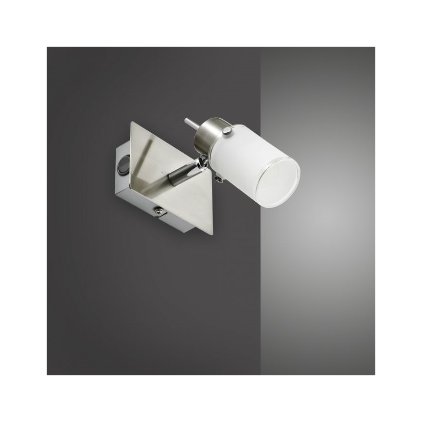 JUST LIGHT. 11931-55 - LED Stenski reflektor MAX 1xGU10/4W/230V mat krom