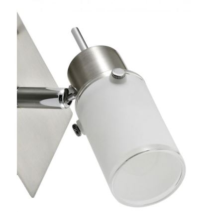 JUST LIGHT. 11931-55 - LED Stenski reflektor MAX 1xGU10/4W/230V mat krom