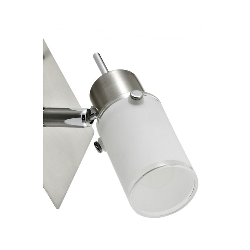 JUST LIGHT. 11931-55 - LED Stenski reflektor MAX 1xGU10/4W/230V mat krom