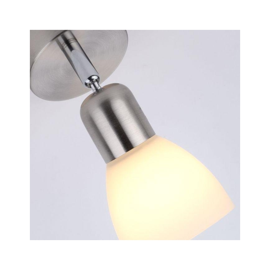 JUST LIGHT. 11951-55 - Stenski reflektor KARO 1xE14/40W/230V mat krom