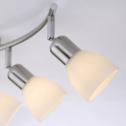 JUST LIGHT. 11953-55 - Točkovna svetilka KARO 3xE14/40W/230V matni krom