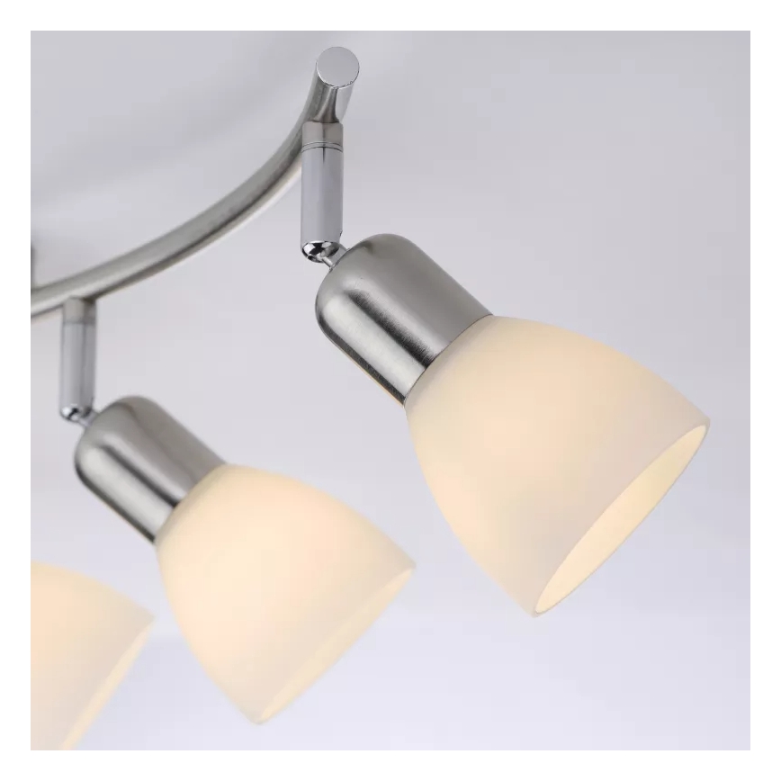 JUST LIGHT. 11953-55 - Točkovna svetilka KARO 3xE14/40W/230V matni krom