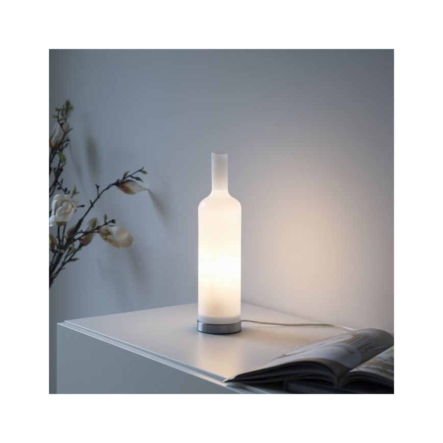 JUST LIGHT. 14006-16 - Namizna svetilka BOTTLE 1xE14/25W/230V bela