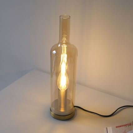 JUST LIGHT. 14006-27 - Namizna svetilka BOTTLE 1xE14/25W/230V bežna/dimna