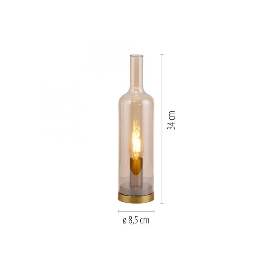 JUST LIGHT. 14006-27 - Namizna svetilka BOTTLE 1xE14/25W/230V bežna/dimna