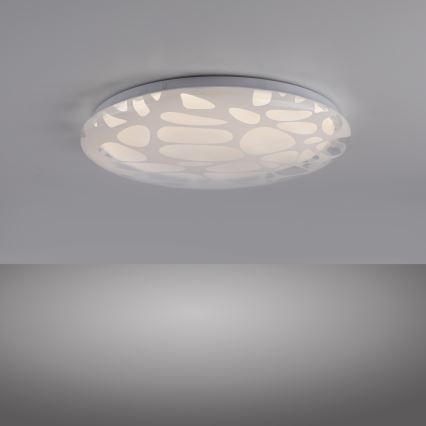 JUST LIGHT. 14009-16 - Zatemnljivo LED stropno svetilo ART PLAFO LED/20W/230V 2700-6500K, Ø 38 cm, belo + z daljinskim upravljalnikom