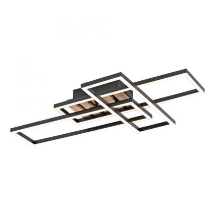 JUST LIGHT. 14051-79 - LED stropna svetilka AKUSTIKA LED/20,5W/230V hrast/črna