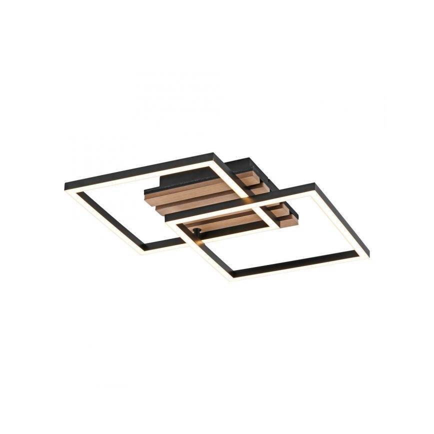 JUST LIGHT. 14053-79 - LED stropna svetilka AKUSTIKA LED/15W/230V hrast/črna