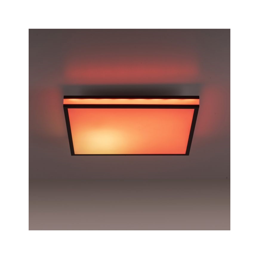 JUST LIGHT. 14110-18 - LED RGBW Zatemnitvena stropna svetilka MARIO BLACK LED/19,5W/230V 2700-5000K + Daljinski upravljalnik