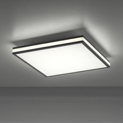 JUST LIGHT. 14110-18 - LED RGBW Zatemnitvena stropna svetilka MARIO BLACK LED/19,5W/230V 2700-5000K + Daljinski upravljalnik