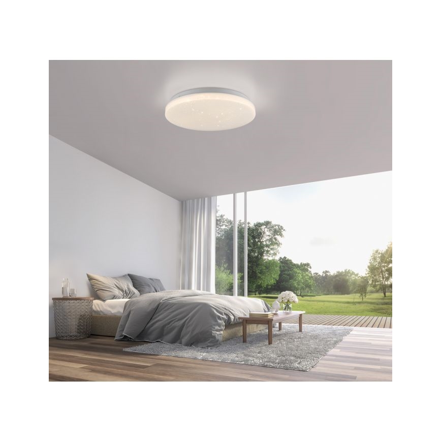 JUST LIGHT. 14275-16 - LED Stropna svetilka URANUS LED/10W/230V pr. 26 cm bela