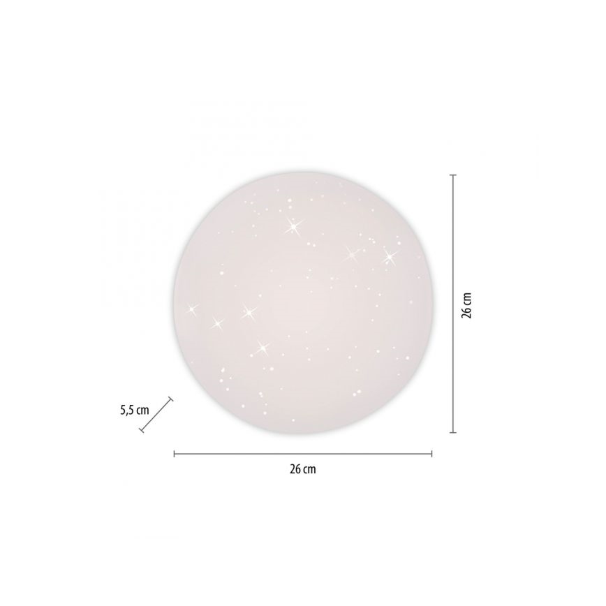 JUST LIGHT. 14275-16 - LED Stropna svetilka URANUS LED/10W/230V pr. 26 cm bela