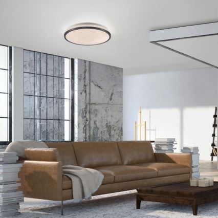 JUST LIGHT. 14293-18 - LED Zatemnitvena stropna svetilka KYLE LED/10W/230V pr. 28 cm črna