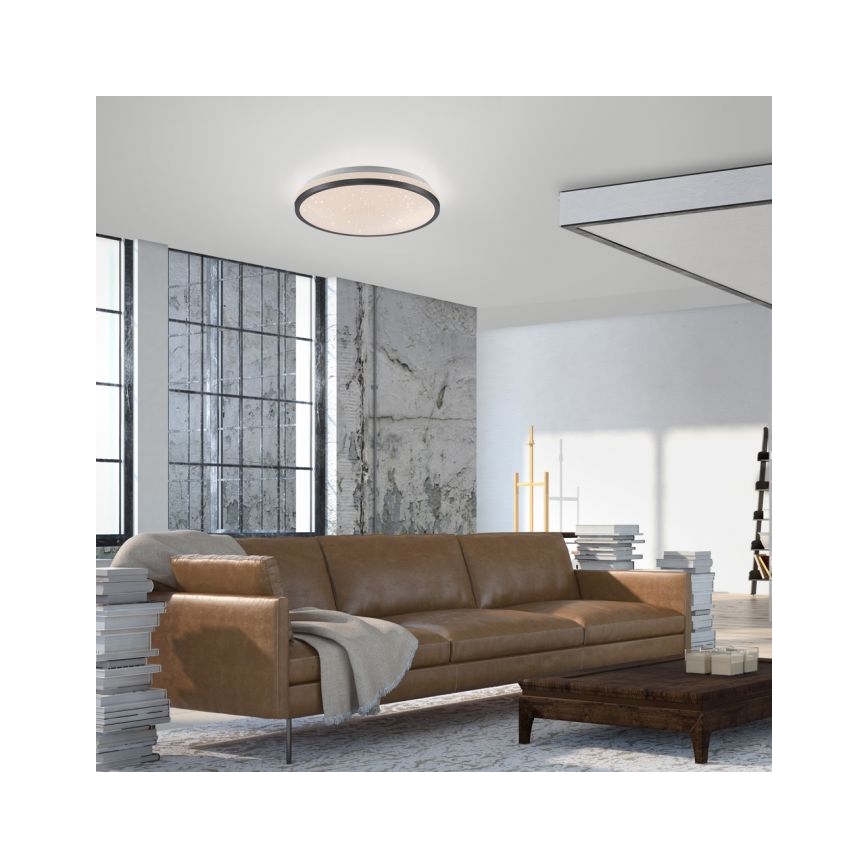 JUST LIGHT. 14293-18 - LED Zatemnitvena stropna svetilka KYLE LED/10W/230V pr. 28 cm črna