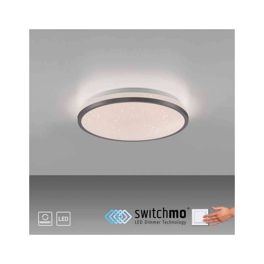 JUST LIGHT. 14293-18 - LED Zatemnitvena stropna svetilka KYLE LED/10W/230V pr. 28 cm črna