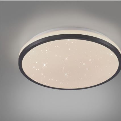 JUST LIGHT. 14293-18 - LED Zatemnitvena stropna svetilka KYLE LED/10W/230V pr. 28 cm črna