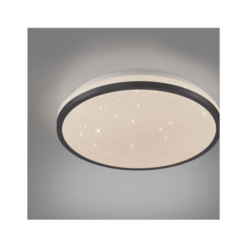 JUST LIGHT. 14293-18 - LED Zatemnitvena stropna svetilka KYLE LED/10W/230V pr. 28 cm črna