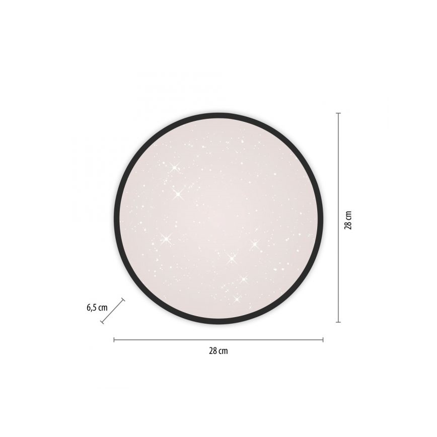 JUST LIGHT. 14293-18 - LED Zatemnitvena stropna svetilka KYLE LED/10W/230V pr. 28 cm črna