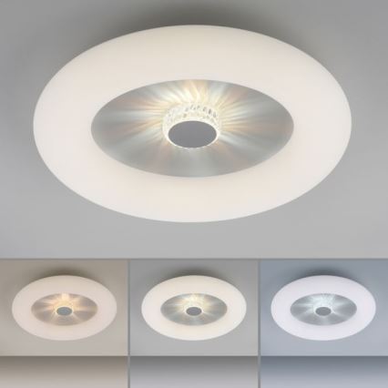 JUST LIGHT. 14383-16 - LED Zatemnitvena stropna svetilka VERTIGO LED/26W/230V 2700-5000K bela + Daljinski upravljalnik