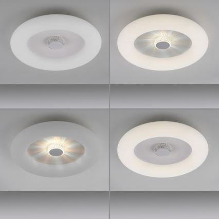 JUST LIGHT. 14383-16 - LED Zatemnitvena stropna svetilka VERTIGO LED/26W/230V 2700-5000K bela + Daljinski upravljalnik
