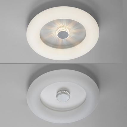 JUST LIGHT. 14383-16 - LED Zatemnitvena stropna svetilka VERTIGO LED/26W/230V 2700-5000K bela + Daljinski upravljalnik