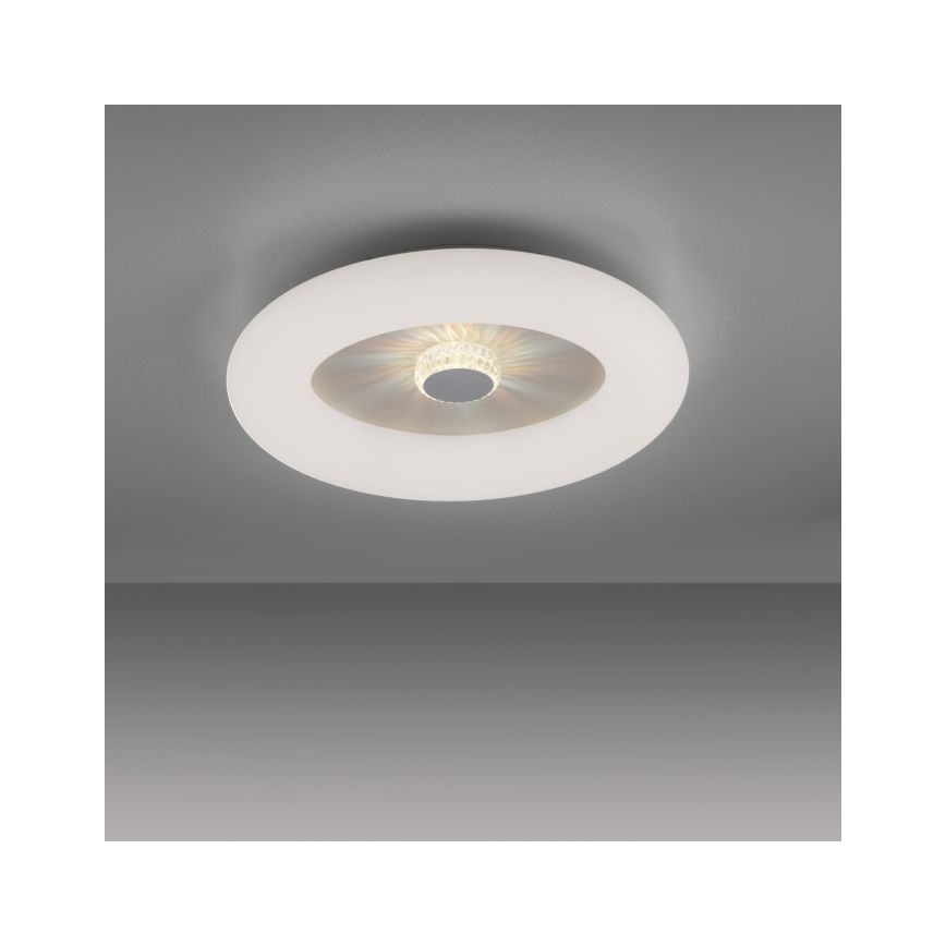 JUST LIGHT. 14383-16 - LED Zatemnitvena stropna svetilka VERTIGO LED/26W/230V 2700-5000K bela + Daljinski upravljalnik