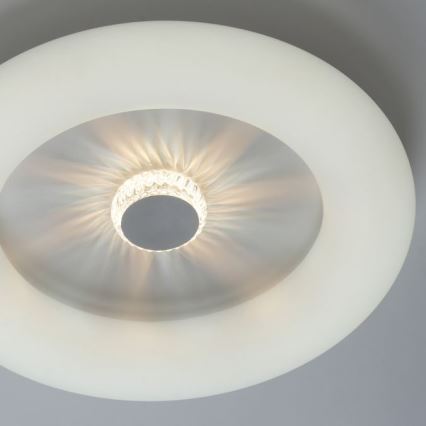 JUST LIGHT. 14383-16 - LED Zatemnitvena stropna svetilka VERTIGO LED/26W/230V 2700-5000K bela + Daljinski upravljalnik