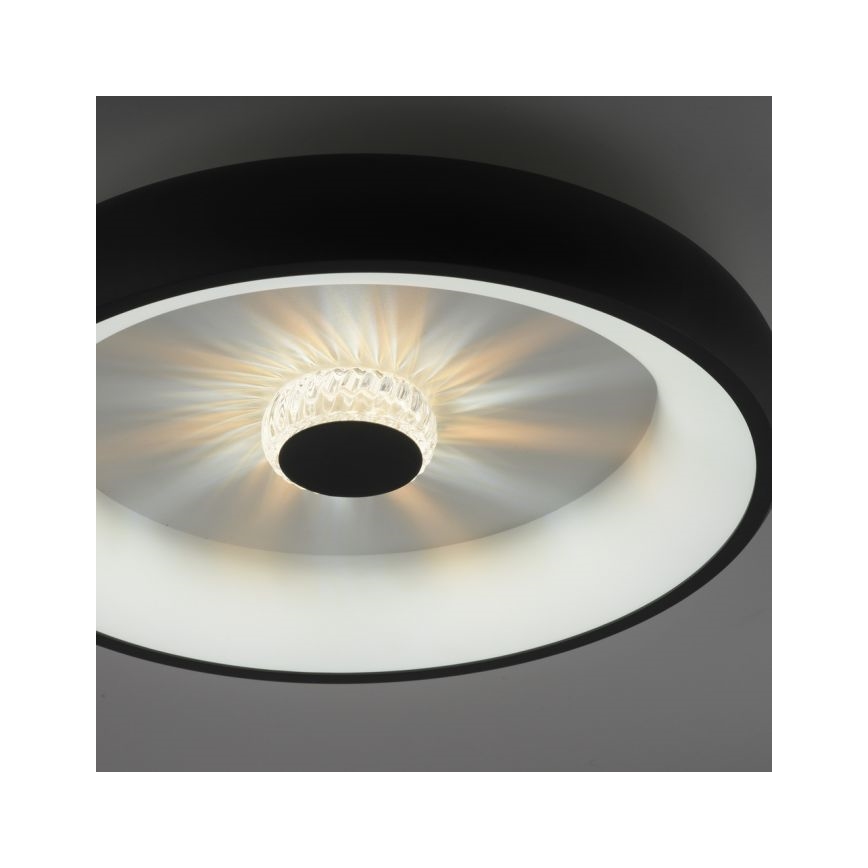 JUST LIGHT. 14384-18 - LED Zatemnitvena stropna svetilka VERTIGO LED/29W/230V 2700-5000K črna + Daljinski upravljalnik