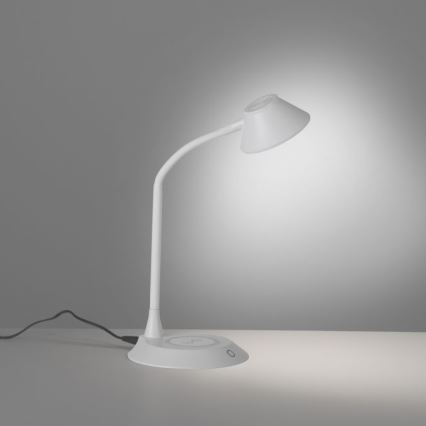 JUST LIGHT. 14414-16 - Dimmable fleksibilna namizna lampa z dotikom PUCKI LED/4,5W/230V bela