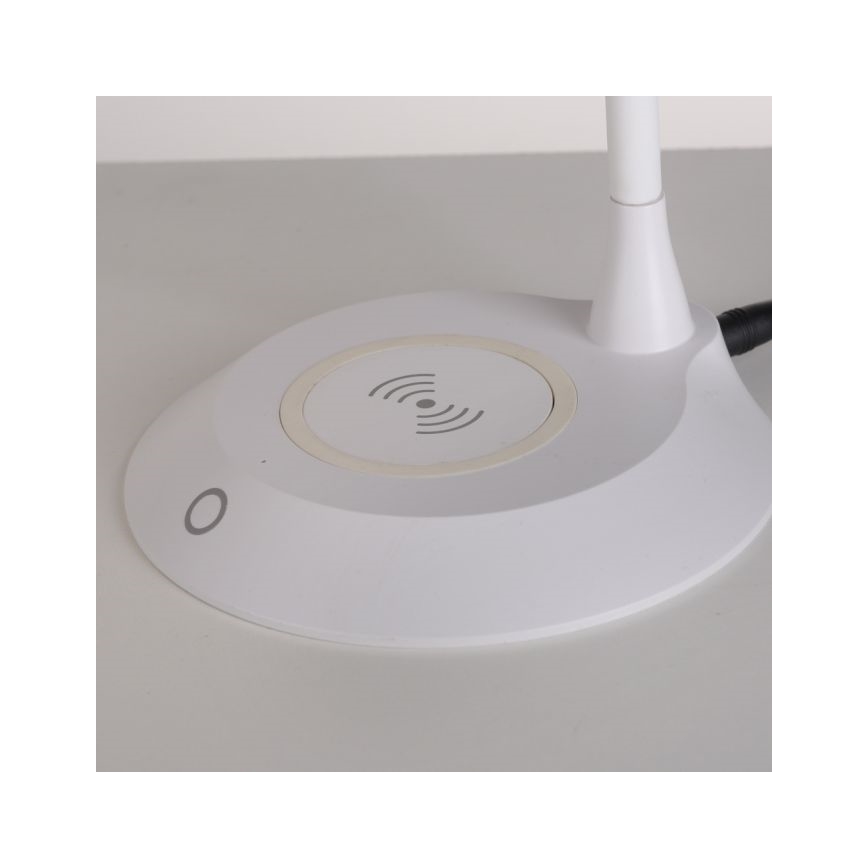 JUST LIGHT. 14414-16 - Dimmable fleksibilna namizna lampa z dotikom PUCKI LED/4,5W/230V bela