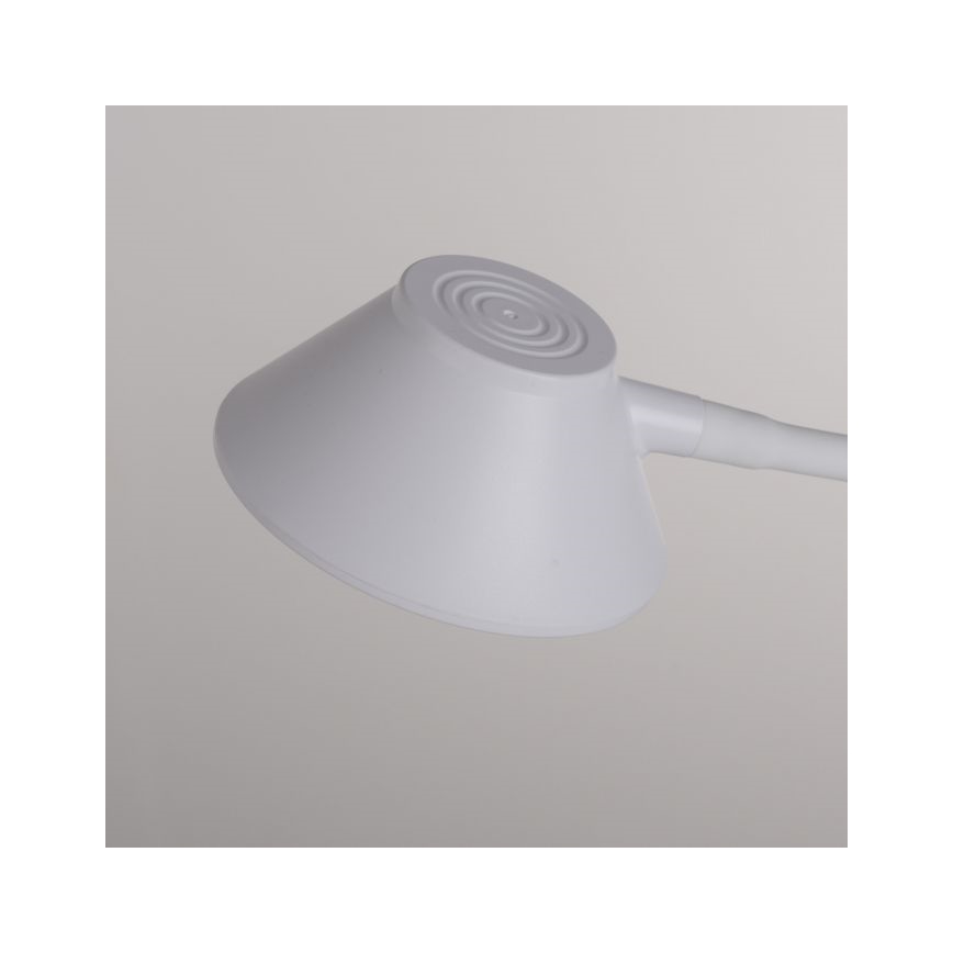 JUST LIGHT. 14414-16 - Dimmable fleksibilna namizna lampa z dotikom PUCKI LED/4,5W/230V bela