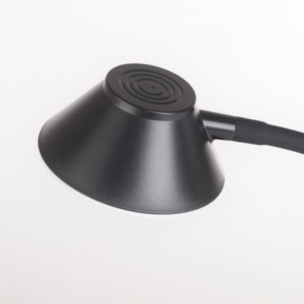 JUST LIGHT. 14414-18 - Dimmabilna fleksibilna dotik svetilka za mizo z brezžičnim polnjenjem PUCKI LED/4,5W/230V črna