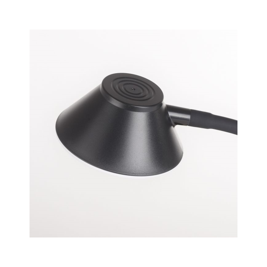 JUST LIGHT. 14414-18 - Dimmabilna fleksibilna dotik svetilka za mizo z brezžičnim polnjenjem PUCKI LED/4,5W/230V črna