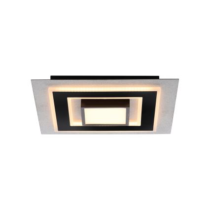 JUST LIGHT. 14439-21 - LED stropna svetilka CICHIO LED/18,5W/230V + LED/9W 40x40 cm črna