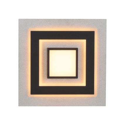 JUST LIGHT. 14439-21 - LED stropna svetilka CICHIO LED/18,5W/230V + LED/9W 40x40 cm črna
