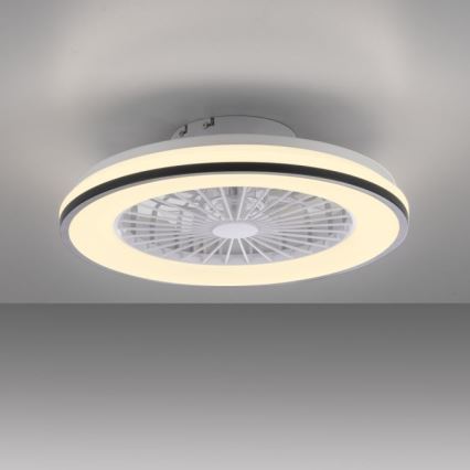 JUST LIGHT. 14447-18 - LED RGBW Zatemnitveni stropni ventilator s svetilko LENO LED/44W/230V 3000-6500K pr. 48,6 cm bela + Daljinski upravljalnik