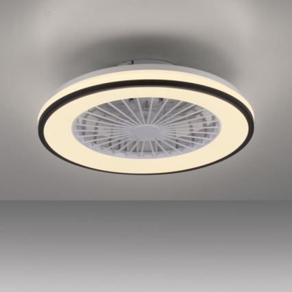 JUST LIGHT. 14447-18 - LED RGBW Zatemnitveni stropni ventilator s svetilko LENO LED/44W/230V 3000-6500K pr. 48,6 cm bela + Daljinski upravljalnik