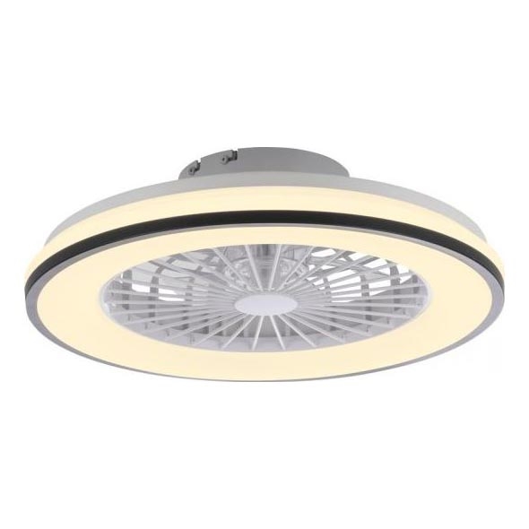 JUST LIGHT. 14447-18 - LED RGBW Zatemnitveni stropni ventilator s svetilko LENO LED/44W/230V 3000-6500K pr. 48,6 cm bela + Daljinski upravljalnik