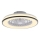 JUST LIGHT. 14447-18 - LED RGBW Zatemnitveni stropni ventilator s svetilko LENO LED/44W/230V 3000-6500K pr. 48,6 cm bela + Daljinski upravljalnik
