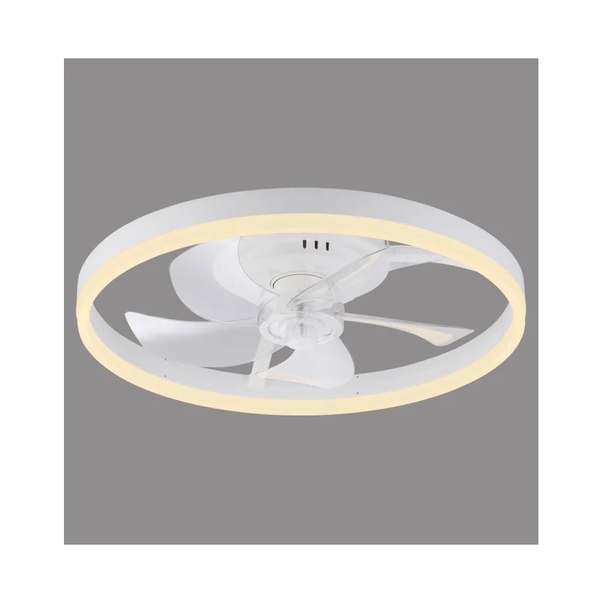 JUST LIGHT. 14624-16 - LED stropni ventilator z zatemnljivo svetlobo RITA LED/22W/230V 3000-6000K premer 50 cm v beli barvi + daljinski upravljalnik
