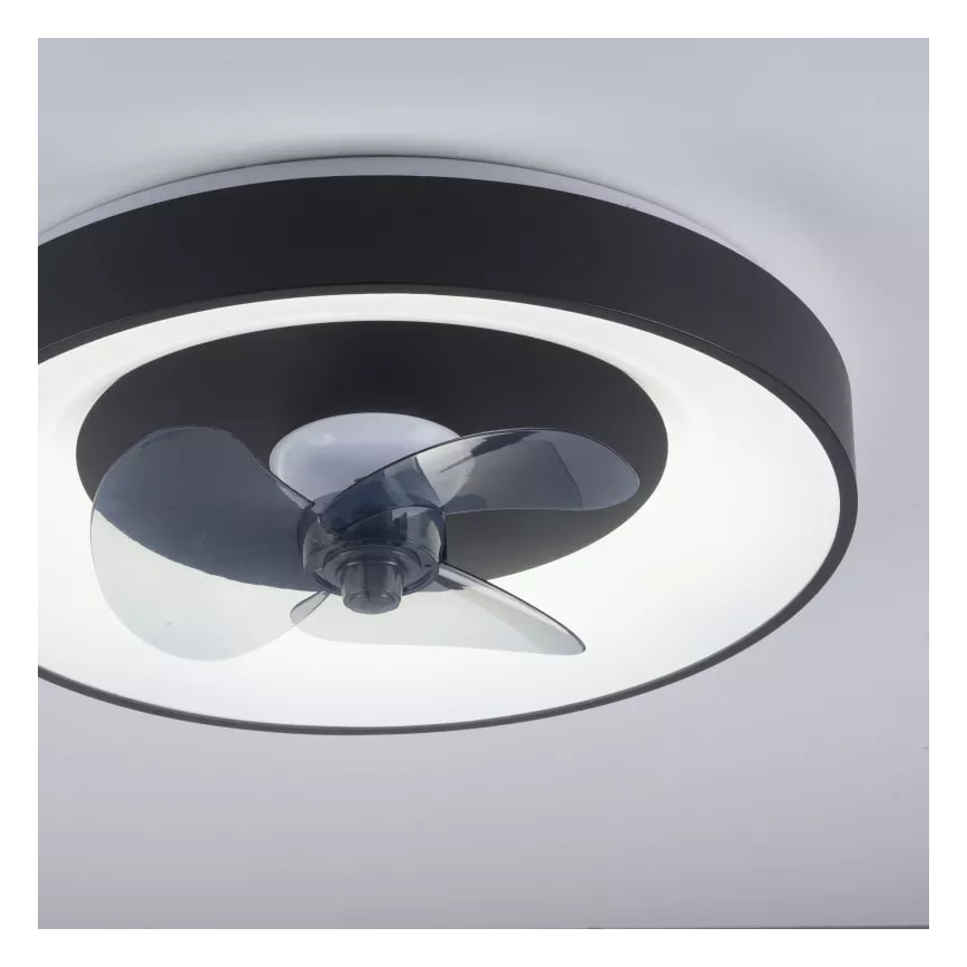 JUST LIGHT. 14644-18 - LED Zatemnitvena stropna svetilka z ventilatorjem VENIKA LED/36W/230V pr. 48,6 cm 2700-5000K + Daljinski upravljalnik