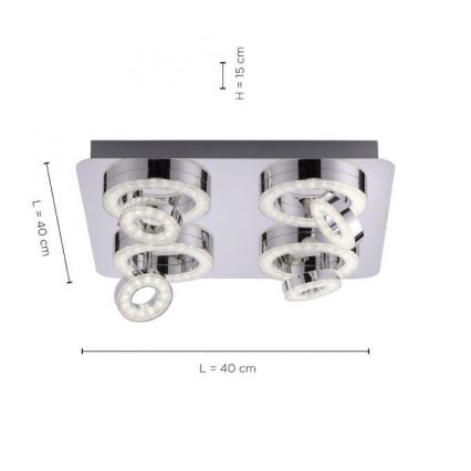 JUST LIGHT. 14662-17 - LED RGBW Zatemnitveni reflektor TIM LOLASMART 4xLED/5,9/230V 2700-5000K + Daljinski upravljalnik