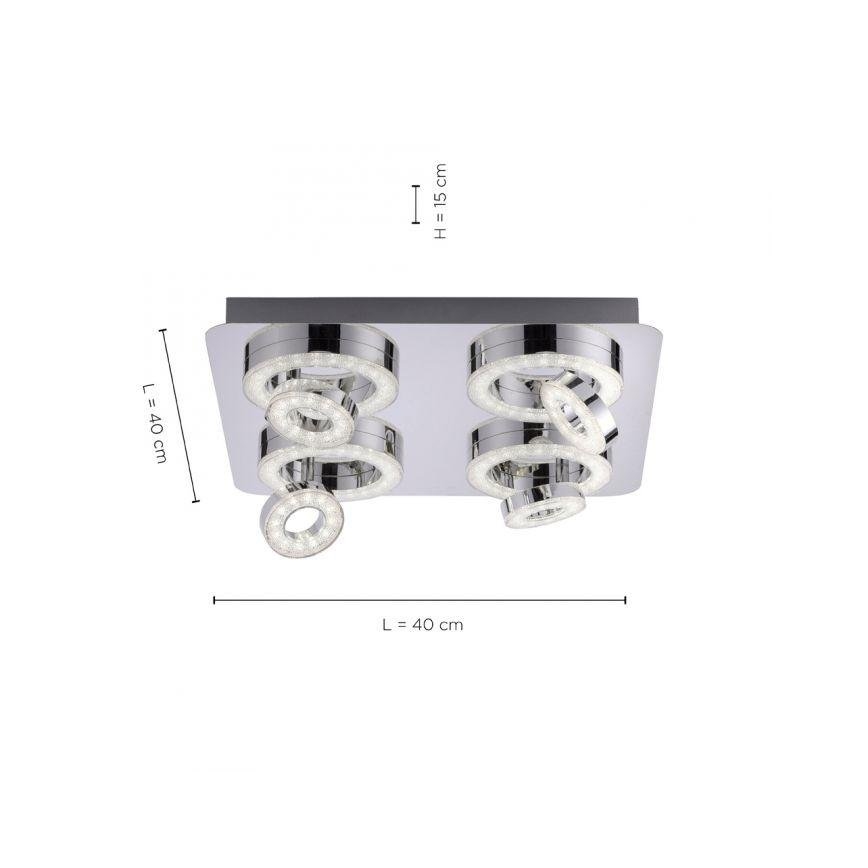 JUST LIGHT. 14662-17 - LED RGBW Zatemnitveni reflektor TIM LOLASMART 4xLED/5,9/230V 2700-5000K + Daljinski upravljalnik